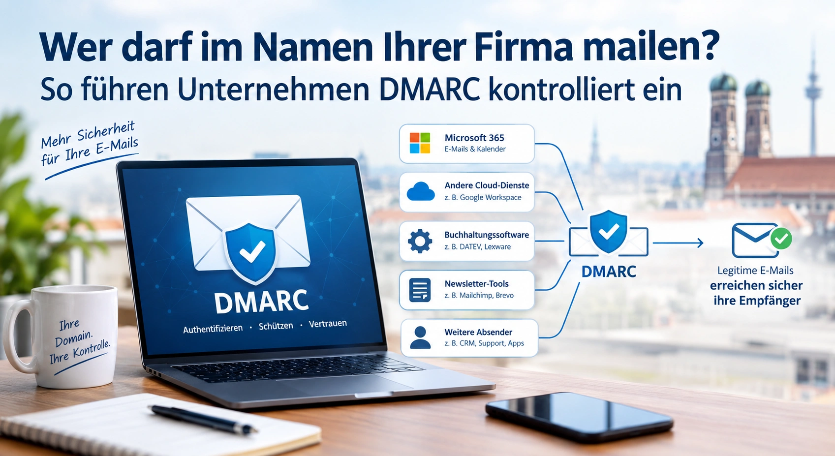 DMARC einrichten lassen: Sicherer E-Mail-Versand für Unternehmen
